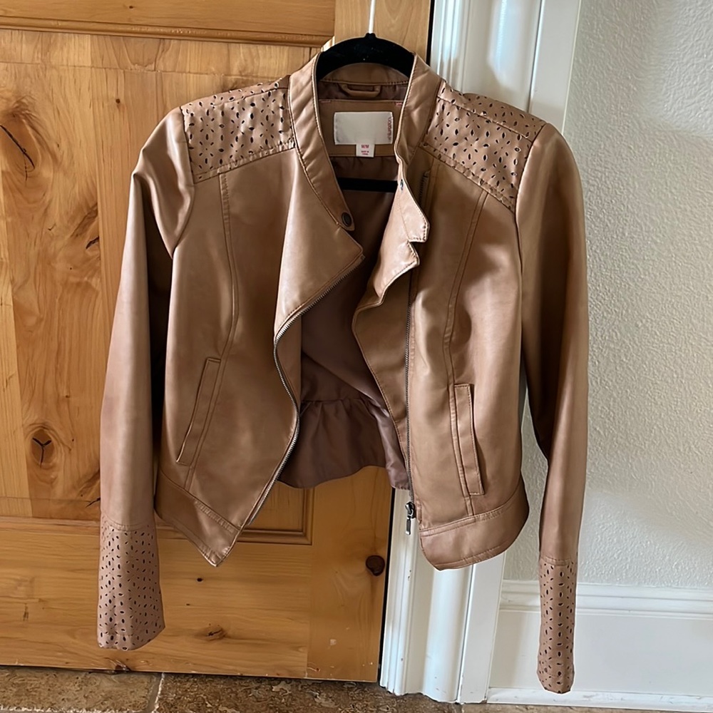Faux leather jacket